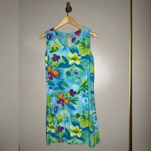 Vintage Jam’s World Floral Tropical Sleeveless Dress Medium